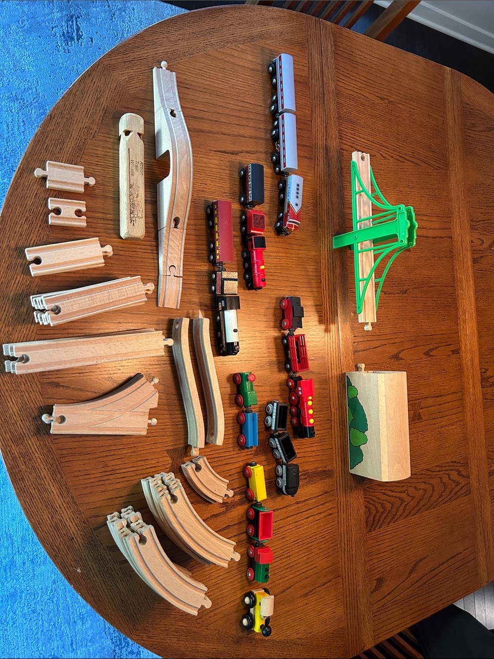 Brio Wooden Train Set Accessories and Vehicles - Red, Green, Natural